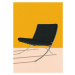 Ilustrace Barcelona Chair By Mies Van Der Rohe, Rosi Feist, 30 × 40 cm