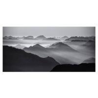 Umělecká fotografie Mountain layers, Ales Krivec, (40 x 20 cm)