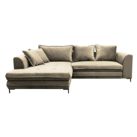 Livetastic ROHOVÁ ROZKLÁDACÍ POHOVKA, textil, béžová