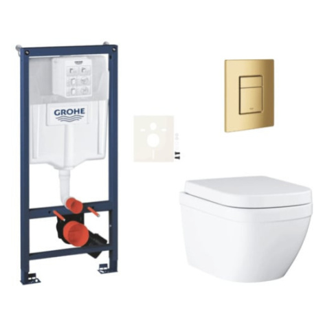 Závěsný wc set do lehkých stěn / předstěnová montáž Grohe Euro Ceramic SIKOGRSEUSCGL0