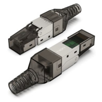 Vention Cat.6A FTP Toolless RJ45 Modular Plug Gray PC Boots Type