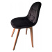 Elegantní čalouněná židle v černé barvě