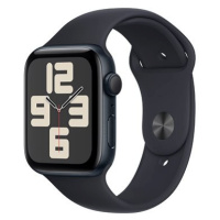 Apple Watch SE 44mm Temně inkoustový hliník s temně inkoustovým sportovním řemínkem - M/L