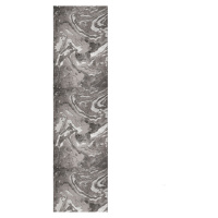 Flair Rugs koberce Běhoun Eris Marbled Silver - 60x230 cm
