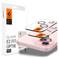 Ochranné sklo Spigen Glass tR EZ Fit Optik Pro 2 Pack, pink - iPhone 15/15 Plus/14/14 Plus (AGL0