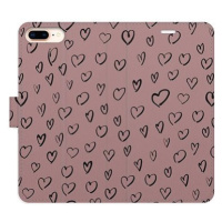 iSaprio Flip pouzdro Heart Dark 02 pro iPhone 7 Plus