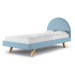 MINKO Čalouněná jednolůžková postel PILLE do dětského pokoje Zvolte barvu: Krémová, Zvolte rozmě