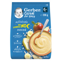 GERBER Cereal mléčná kaše ovocná Dobrou noc 230g