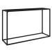 Konzolový stolek černý 120 × 35 × 75 cm tvrzené sklo