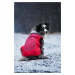 Vsepropejska Doral bunda pro psa s kožíškem Barva: Červená, Délka zad (cm): 53, Obvod hrudníku: 