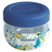 QUOKKA - Plastová nádoba na jídlo Bubble Blue Peonies 500 ml