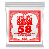 Ernie Ball 1158 Nickel Wound Single .058