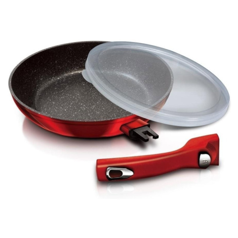 BERLINGERHAUS Pánev s odnímatelnou rukojetí + víko Burgundy Metallic Line 28 cm Berlinger Haus