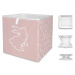 Růžový látkový dětský úložný box Sweet Bunnies - Butter Kings