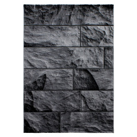 Ayyildiz koberce Kusový koberec Parma 9250 black Rozměry koberců: 80x150