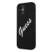 Guess GUHCP12SLSVSBW hard silikonové pouzdro iPhone 12 Mini 5.4" black-white Silicone Vintage