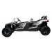 HračkyZaDobréKačky Elektrická bugina ATV RACING UTV2000, 4x150W bílá