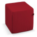 Dekoria Sedák Cube - kostka pevná 40x40x40, tmavě červená , 40 x 40 x 40 cm, Etna, 705-60