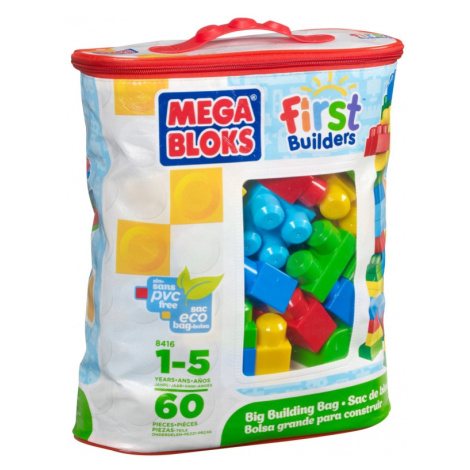 Mega Bloks Kostky v plastovém pytli, 60 dílů Megabloks