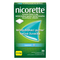 Nicorette Icemint gum 4mg léčivá žvýkací guma 30 žvýkaček