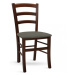 Dřevěná jídelní židle Stima PAYSANE LÁTKA – buk, čalouněný sedák, nosnost 155 kg