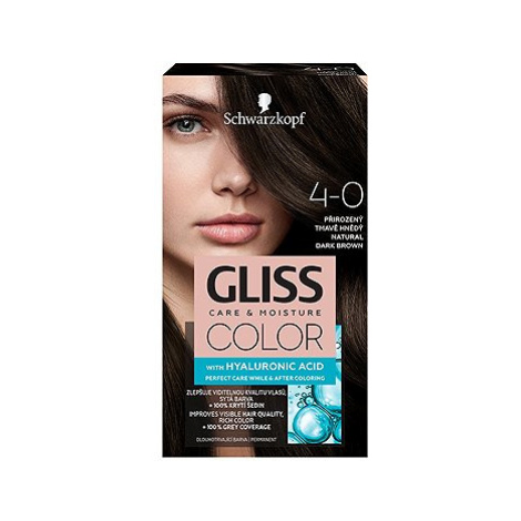 SCHWARZKOPF GLISS Color 4-0 Přirozený tmavě hnědá 50 ml