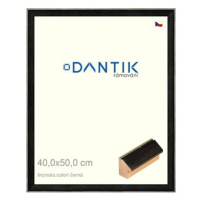 DANTIK rámeček 40 × 50, INCLINATA colori černý plexi čiré