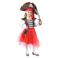Rappa Dětský kostým Pirátka, vel. S