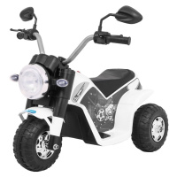 mamido  Dětská elektrická motorka MiniBike bílá JC916