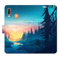 iSaprio flip pouzdro Magical Landscape pro Samsung Galaxy A40