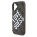 Guess PU Leather 4G Big Love Logo MagSafe kryt pro iPhone 16 hnědý