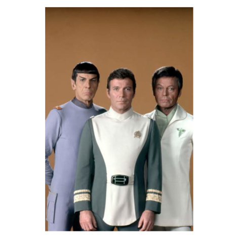 Fotografie Leonar Nimoy, William Shatner And Deforest Kelley., 26.7 × 40 cm