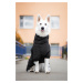 Vsepropejska Tais bunda pro psa na zip s reflexními prvky Barva: Černá, Délka zad (cm): 35, Obvo