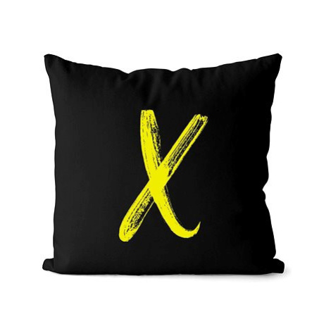 Impar písmeno X, barva iniciály žlutá