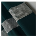 Dekorační závěs se zirkony s řasící páskou AURORA tmavě zelená 145x250 cm (cena za 1 kus) MyBest