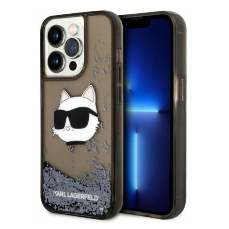 Karl Lagerfeld KLHCP14LLNCHCK pouzdro case kryt iPhone 14 Pro 6,1 černé