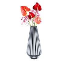 KARE Design Černobílá skleněná váza Brillar Cylinder 44cm