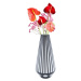 KARE Design Černobílá skleněná váza Brillar Cylinder 44cm