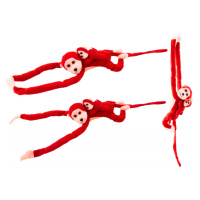 Plyšák Monkey s Baby Red 90 cm