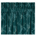 Dekorační velvet závěs s řasící páskou ADRIA tyrkysová 140x270 cm (cena za 1 kus) MyBestHome