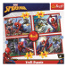 Puzzle Hrdinný Spiderman 4v1