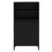 vidaXL Skříň highboard černá 60 x 36 x 110 cm kompozitní dřevo