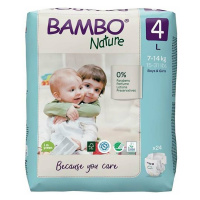 BAMBO Nature 4 Dětské plenkové kalhotky 7-14 kg 24 ks