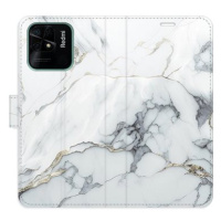 iSaprio flip pouzdro SilverMarble 15 pro Xiaomi Redmi 10C