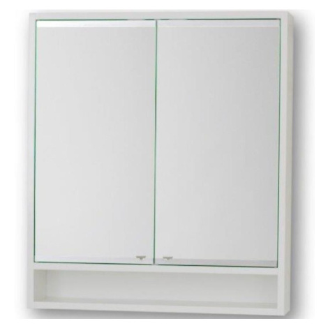 Závěsná skříňka se zrcadlem bílá Viki 60