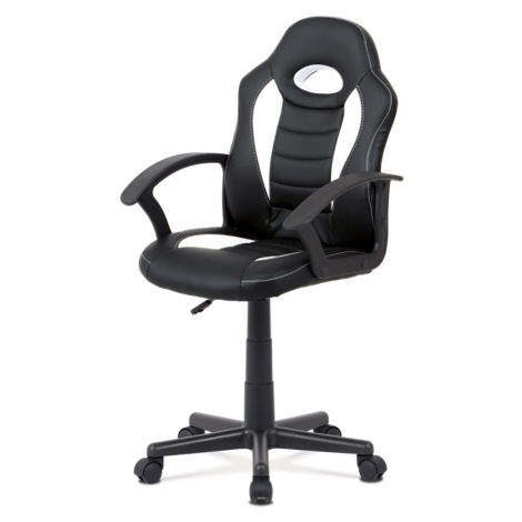Dětská kancelářská židle GALLINAGO, bílá/černá Autronic