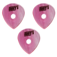 Henry`s Picks HEBUTRR, BUTTONE, ROCKER, 2mm, růžová, 3 ks