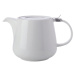 Bílá porcelánová čajová konvice se sítkem Maxwell & Williams Basic, 600 ml
