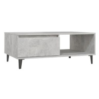 SHUMEE Konferenční stolek betonově šedý 90 × 60 × 35 cm dřevotříska, 806008