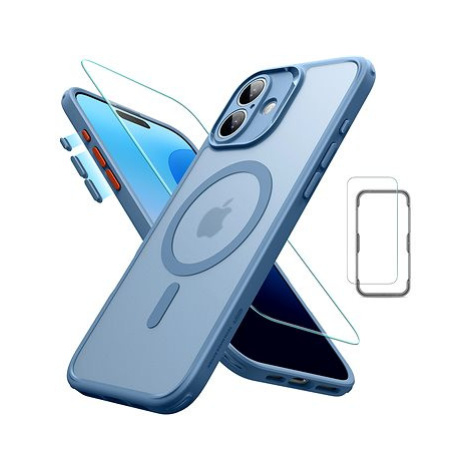 ESR Classic Pro Case (HaloLock) Set, Compatible with iPhone 16, Frosted Blue